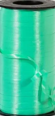 Sea Green Curling Ribbon, 3/16” Crimped Curling Ribbon, Roll of Ribbon,