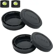 Body Cap & Rear Lens Cap Cover for Olympus E-M10 Mark IV III II E-M1 E-M5,Panasonic Lumix G9 G8 G7 G95 G85 GH5 GH5S GH4 GH3 GX85 GX9 GX8 GF9 GF10 More Micro Four Thirds Camera and Lens Accessories