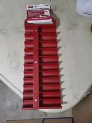 NEW LISLE 1/2" Drive Red Magnetic Socket Holder 40900 22 Slots