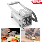 NEW POTATO CHIPPER FRENCH FRY SLICER CHIP CUTTER VEG CHOPPER MAKER 2 BLADE STEEL