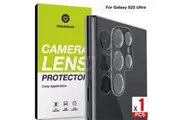 MAXSHIELD For Samsung Galaxy S22 Ultra Camera Lens Screen Glass Protector-For Galaxy S22 Ultra-Black-1 PCS