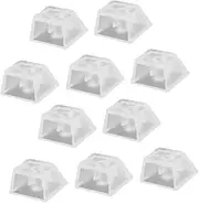 CONGARTENO 10Pcs Transparent Keycap for Mechanical Keyboards Blank Keycaps for Gaming and Compatible with Hot Swappable Keyboards
