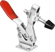 POWERTEC 20301 Quick Release Horizontal Toggle Clamp 225D - 500 lb Holding Capacity w Rubber Pressure Tip, 1PK