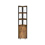 Costway 1.8m Corner Shelf Display Rack BookShelf Modern