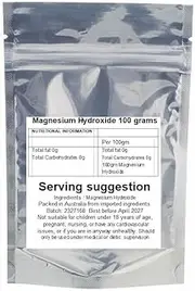 Magnesium Hydroxide Powder, 100g, Pure Supplement