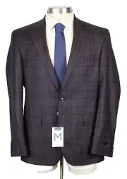 Ted Baker Sport Coat 44 R Purple Brown Plaid Wool Jarrow Regular Fit Blazer NWT