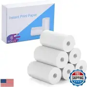 6 Rolls Refill Print Paper for Kids Camera Instant Print, Camera for Kids Pap