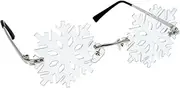 [WRITWAA] Strong Durable Snowflake Sunglasses Party Glasses Perfect for Christmas