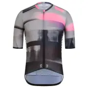 NEW Rapha Ascent Men's Pro Team Aero Jersey XL RCC Gray Black Pink Race Summer