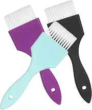 MOTHNUR Professional Hair Dye Brush 3pcs Applicator Set Soft Brush for Salon or Home Use Random Color