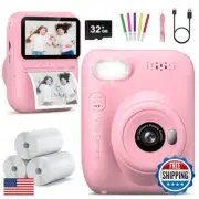 Kids Camera Instant Print -Toddler Portable Travel Print Digital Photo Camera