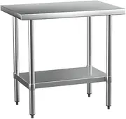 [CEFITO] Stainless Steel Kitchen Benches Work Bench Food Prep Table 910x610mm 430