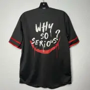 The Dark Knight Trilogy Joker Baseball Jersey Size M Why So Serious Halloween