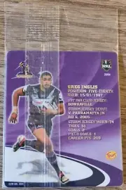 NRL Samboy The Footy Frames Tazo ~ Greg Inglis ~ Melbourne Storm ~ A 26/64