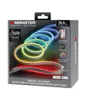 Monster 16.4ft Smart Neon Flow Light Strip Outdoor, Color Flow, Flexible, Corded