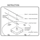 High Precisions Clock Component Set Quiet Clock Movement with Clock Hands Kits