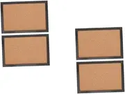 TEHAUX 2sets Home School Bulletin Board Decorative Cork with Frame for Display Organization 2pcs*2