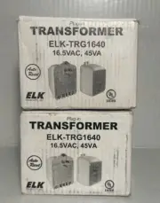 LOT OF 2 ELK Products ELK-TRG1640 Auto-Resetting Transformers NOS- P2