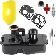 795477 Carburetor 494406 Fuel Tank,Compatible With Briggs & Stratton 10A902 Engine Replace 699660 498811 794161 795469 494406 698369