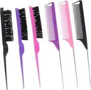 minkissy Long-lasting Hairdressing Comb Set 3pcs Steel Needle Combs for Coloring Styling Barber Salon