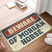 Door Mat Large Beware of Morgan Horse Rug Welcome Mats Outdoor Funny Lake House Decor ( Size : 40X60CM )