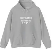 [X.Style] Computer Video Game Geek i Like Gaming and Maybe People ds000 Hoodie Grey M