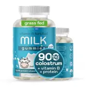 Grass Fed Colostrum Protein Gummies for Adults Elderly | Milk Protein Gummies...