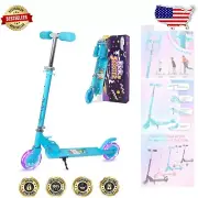 Lightweight Kids Scooter with Glow Wheels – Foldable, Adjustable 3-8 Years