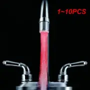 1~10PCS Creative Kitchen Bathroom Light-Up LED Faucet Colorful Changing Glow Noz