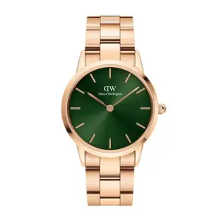 【Daniel Wellington】DW 手錶 Iconic Link Emerald 36mm/40mm森林綠精鋼錶(DW00100419)