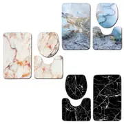 Washable Anti Slip Bathroom Mat Toilet Seat Lid Cover Pedestal Rug Bath Carpet