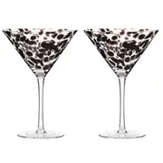 2PK Tempa Selena 320ml/18cm Stemmed Martini Glass Cocktail Drinkware Cup Set