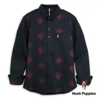 在飛比找momo購物網優惠-【Hush Puppies】男裝 襯衫 經典HP印花長袖襯衫