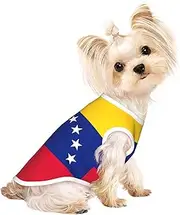 Flag of Venezuela print Dog Shirts for Small Dogs Stretchy T-Shirts Lightweight Tank Top Sleeveless Striped Vest