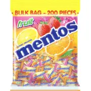 NEW Mentos Fruits Mint Pack 200 540g Individually Wrapped Bulk