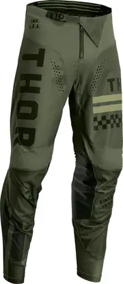 Thor Pulse Combat, textile pants youth , color: Dark Green/Black , size: 20