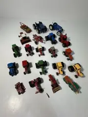 VTG ERTL Die-Cast Tractors - Various Sizes & Condition 21 Pieces Total