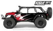 Axial SCX10 Rubicon or CRC Edition Body Graphic Wrap Skin- Go Fast Red