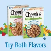 GM Cheerios VEGGIE BLENDS BLUEBERRY BANANA + APPLE STRAWBERRY 10.6 Oz. APR 2025