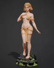 Princess Zelda - Sexy (1) Unpainted 1/6 resin model kit and base abe