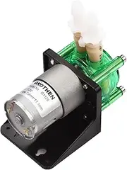 DC 12V Dosing Pump Peristaltic Pump Water Liquid Pump Large Flow e Peristaltic BPT Tube Self-Priming 700mL/min for Aquarium Lab Analysis Dosing Additives, L Panel Style Multicolor 12V