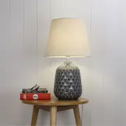 Oriel Lighting DARIA Ceramic Table Lamp with Shade