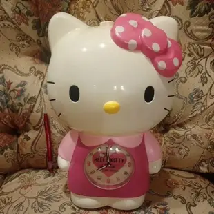 Hello Kitty  粉紅立體凱蒂貓時鐘 巨型音樂鬧鐘 凱蒂貓 公仔 NG 時鐘