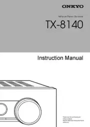 Onkyo TX-8140 AV Receiver Manual Instructions User Guide Reprint