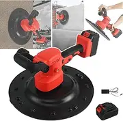 Electric Wall Smoothing Machine, Cordless Polishing Machine, 1-6 Gear Speed Regulation, 120° Adjustable Handle, Two-Way Heat Dissipation, with Control Switch, for Polishing,A