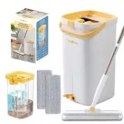 Mop and Bucket Set with Pump System for Home, Hands Free Self Cleaning with 3...