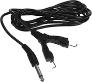 CANIGHT Silicone Copper Machine Power Wire for Heavy Duty Use Durable One Hook Line for Mono Plug Connection Black