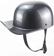 Baseball Motorcycle Helmet Half Cap Helmet Vintage Open Face Motorcycle Half Helmet Baseball Cap - DOT Approved for Bike Cruiser Chopper Moped Scooter