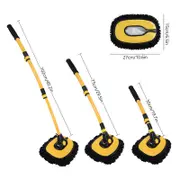 Extendable Long Handles Car Window Cleaning Mop with Scratch - Free Bristles