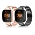 For Fitbit Versa 2& Versa& Versa Lite Watch Band Solid Stainless Steel Strap
